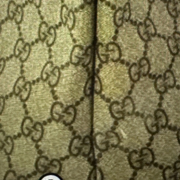 GUCCI Brown/Beige PVC Canvas GG Supreme Tote with Blue Leather trim - Picture 6 of 16